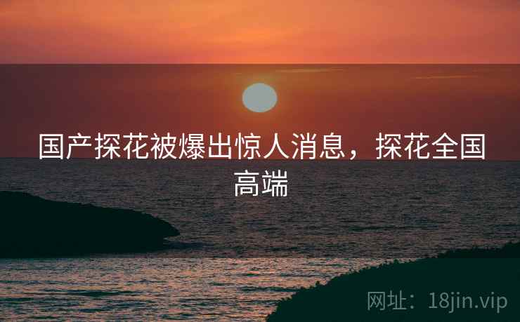 国产探花被爆出惊人消息，探花全国高端