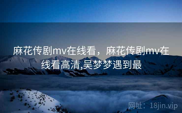 麻花传剧mv在线看，麻花传剧mv在线看高清,吴梦梦遇到最