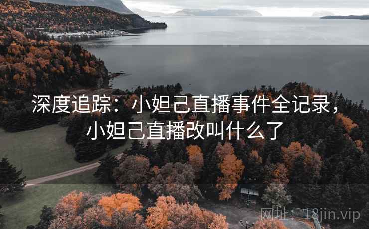 深度追踪：小妲己直播事件全记录，小妲己直播改叫什么了